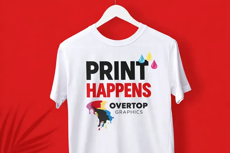 Print happens overtop