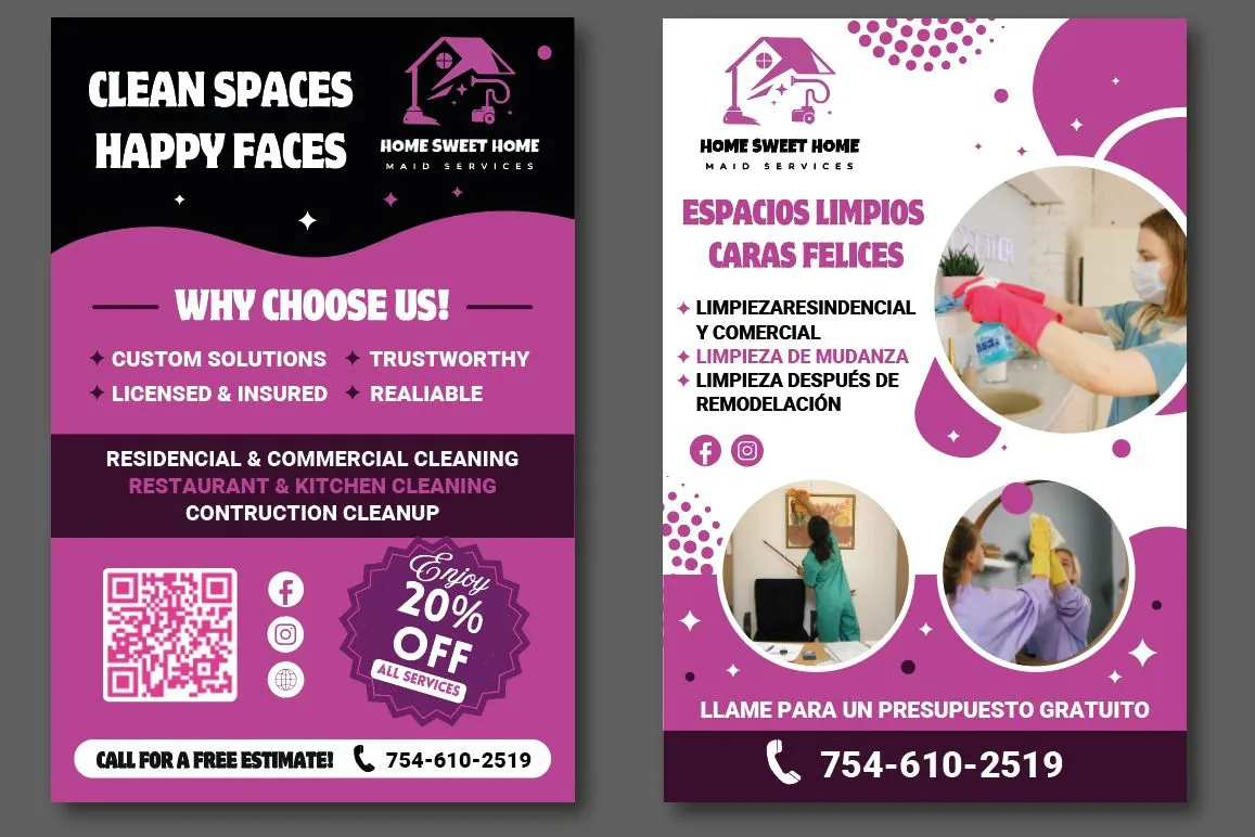 business card and brochure